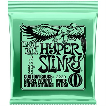 ERNIE BALL Hyper Slinky Nickel Wound Electric Guitar Strings 08-42 #2229