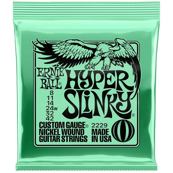 Hyper Slinky Nickel Wound Electric Guitar Strings 08-42 #2229の商品画像