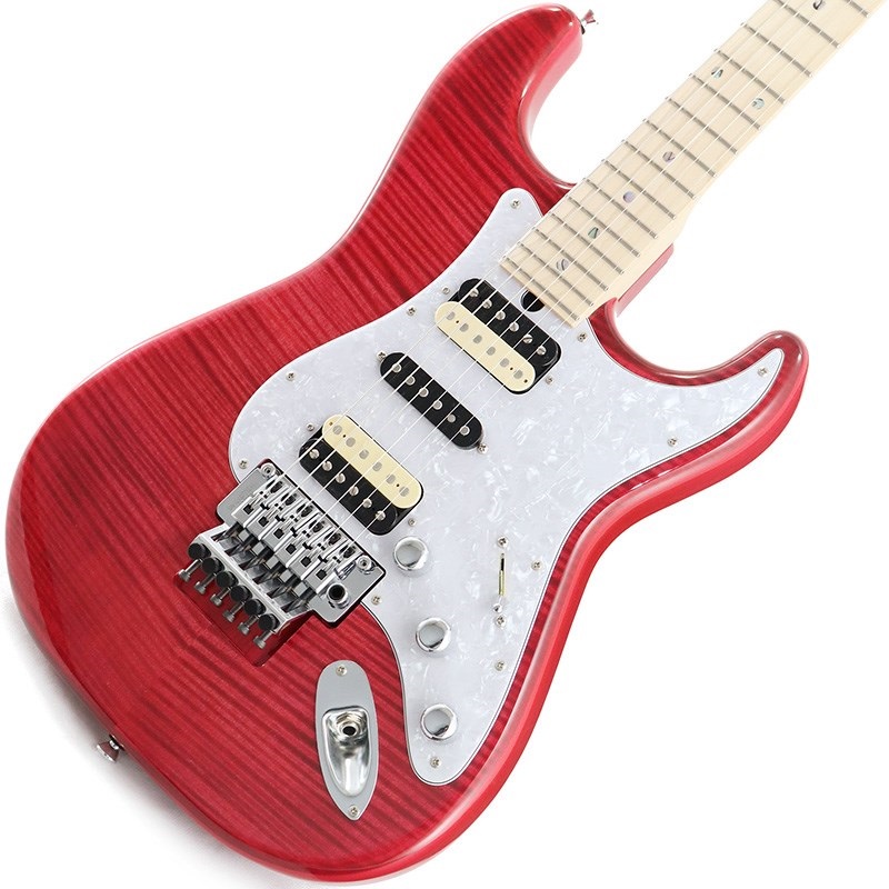 T's Guitars ST-22R Custom 5A Grade Flame Top (Trans Pink)【SN