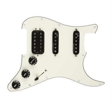 Fender USA Pre-Wired Strat Pickguard， Shawbucker Bridge/Gen 4 Noiseless Neck/Middle HSS (Parchment) [#0992347509]