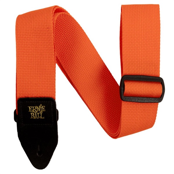 ERNIE BALL 【クリスマススペシャルSALE】 ORANGE & BLACK POLYPRO GUITAR STRAP [#P05353]