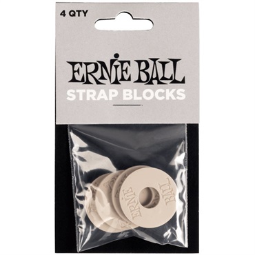 ERNIE BALL #5625 STRAP BLOCKS 4PK - GRAY (4枚入り)