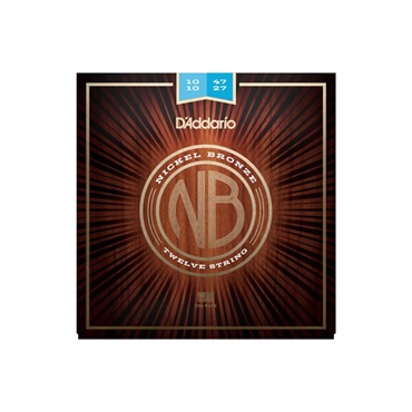 D’Addario Nickel Bronze Wound Acoustic Guitar Strings [NB1047-12/Light 12-String] 【特価】