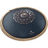 Sonic Energy Octave Steel Tongue Drums / Navy Blue Lasered Floral Design - D Amera [OSTD2NBE]