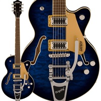 G5655T-QM Electromatic Center Block Jr. Single-Cut Quilted Maple with Bigsby (Hudson Sky)