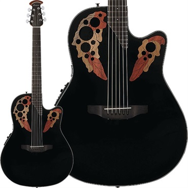 OVATION Celebrity Elite Mid Depth CE44-5 (Black) 【特価】 ｜イケベ