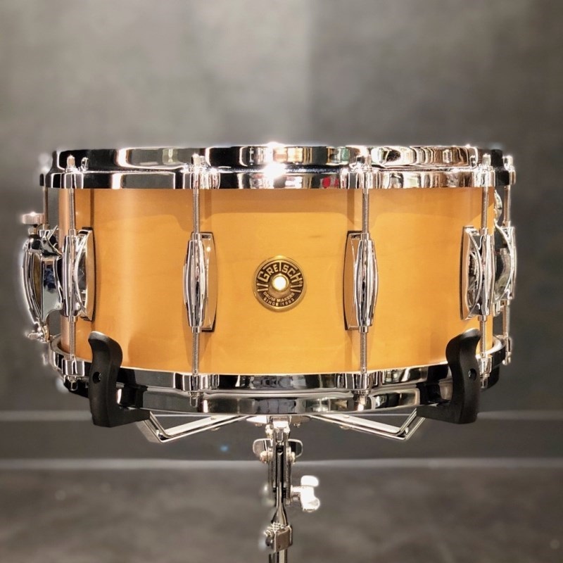 GRETSCH USA Custom Ridgeland Snare Drum 14×6.5 - Satin Natural