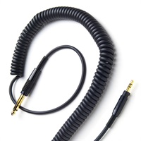 CoilPro Cable C-CP-BLACK (V-MODA Crossfade M-100対応カールケーブル) 【お取り寄せ商品 / 納期は別途ご連絡】