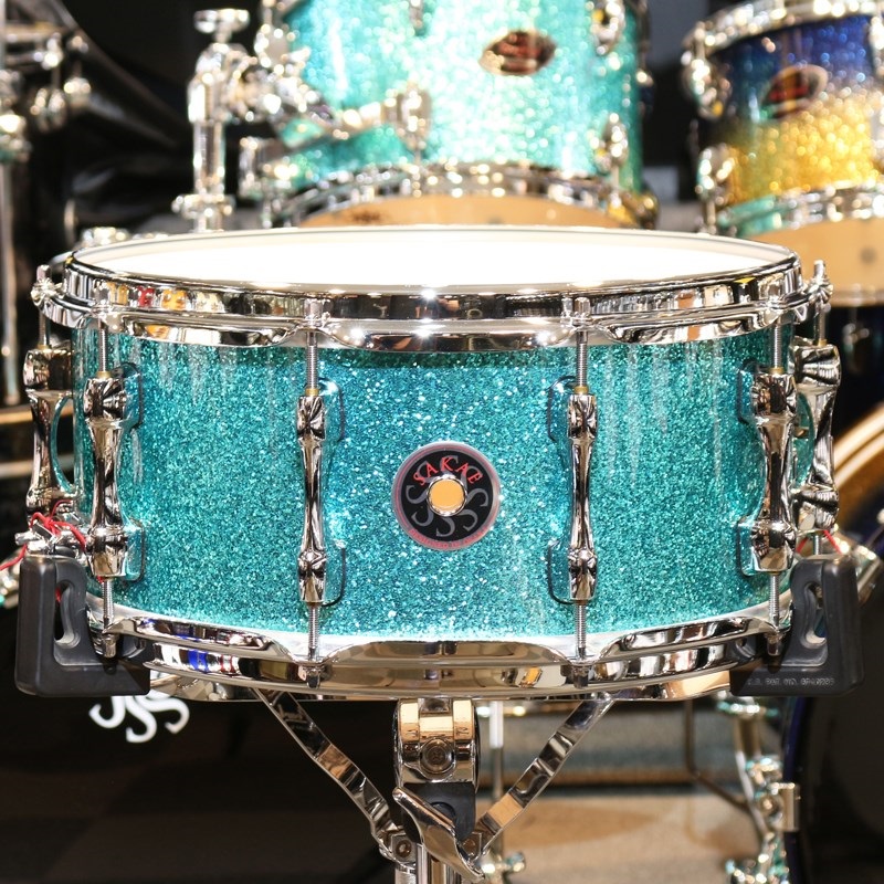 SAKAE OSAKA HERITAGE SD1465MA/M-TC [Maple Snare Drum 14×6.5 / Turquoise  Champagne] ｜イケベ楽器店オンラインストア