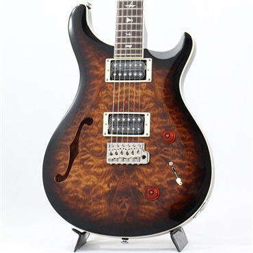 P.R.S. SE Custom 22 Semi-Hollow Quilt (Black Gold Sunburst) 【限定生産モデル】