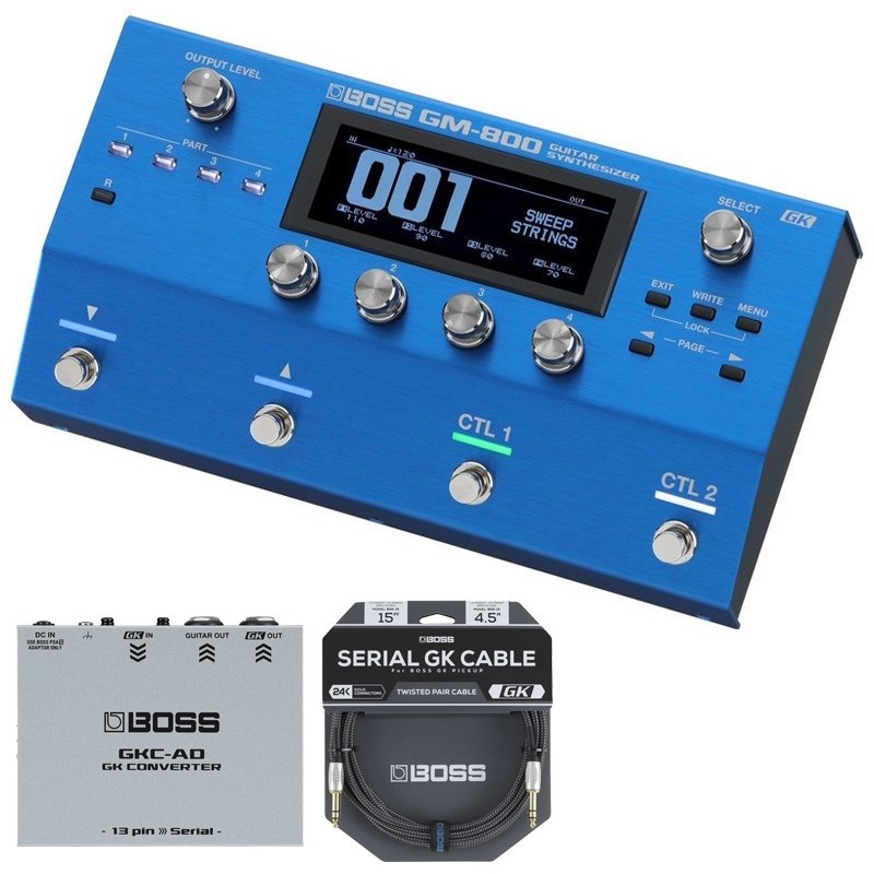 BOSS GM-800【Guitar Synthesizer】+GK-5【Devided Pickup】+BGK-15