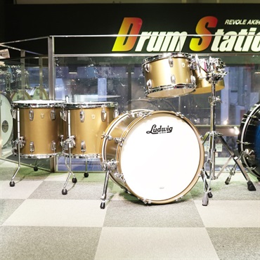 Ludwig Classic Maple MOD 4pc Drum Set [20BD，15FT，14FT，12TT，10TT(Single  Head)] -VINTAGE BRONZE MIST ｜イケベ楽器店オンラインストア