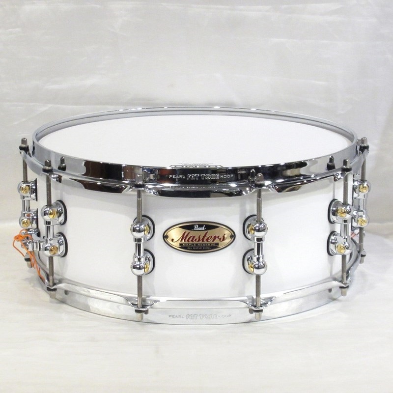 Pearl Masters Maple Reserve -MRS- 14×5.5 Snare Drum - Matt White