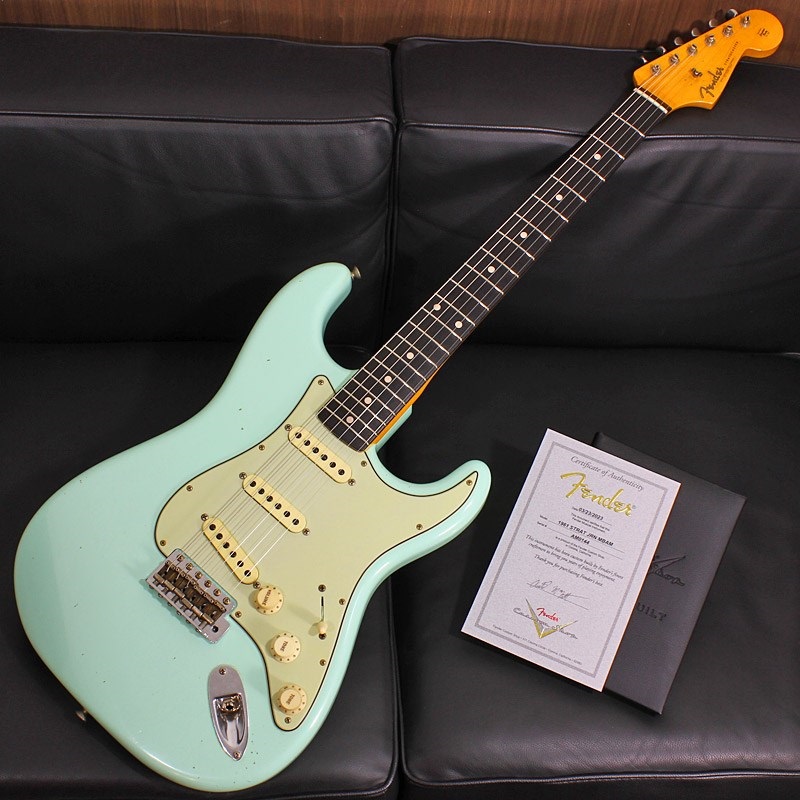 Fender Custom Shop Mbs Stratocaster Journeyman Relic Surf Green Master Built By Austin