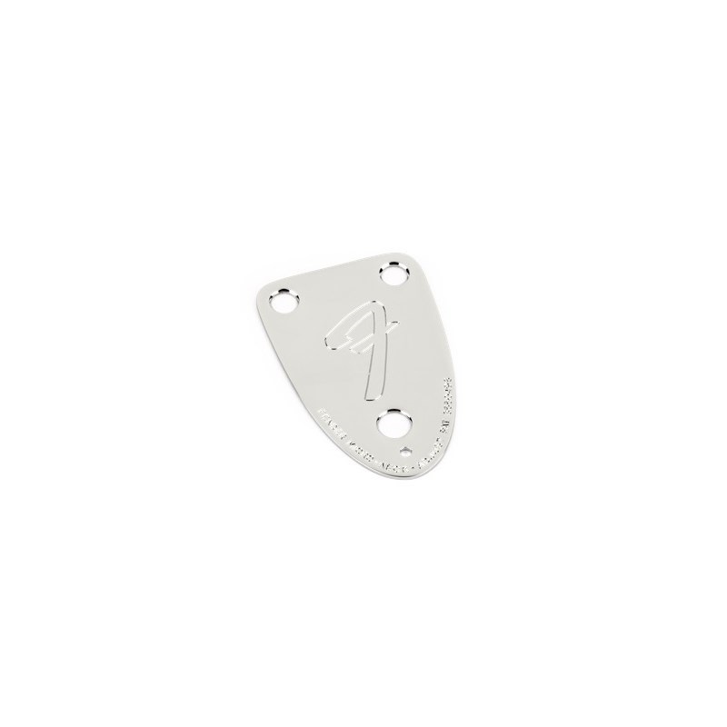 Fender USA 70s Vintage-Style 3-Bolt F Stamped Guitar Neck Plate， Chrome[#0054525049]