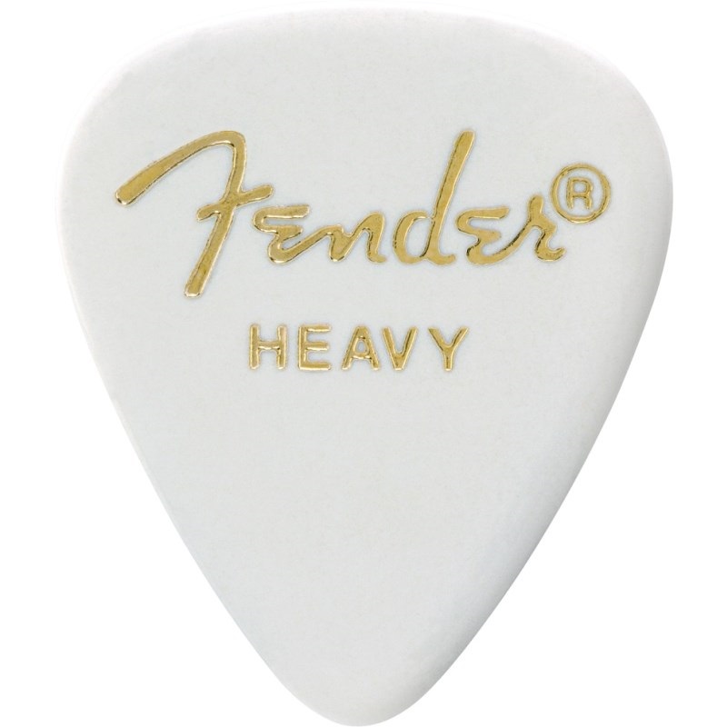 Fender USA CLASSIC CELLULOID PICKS， 351 SHAPE - 12 PACK【ホワイト/Heavy】[#1980351980]