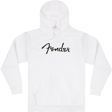 【数量限定!在庫処分特価!!】 Fender Spaghetti Logo Hoodie Olympic White (M Size) (9113103406)