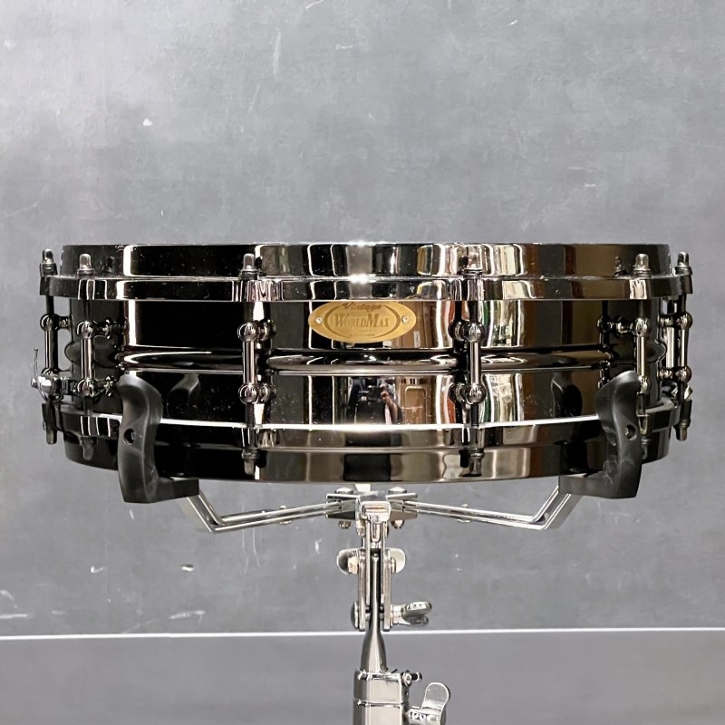 WorldMax Black Plated Brass Snare Drum [BK-5014DHBX][14×4]【中古品