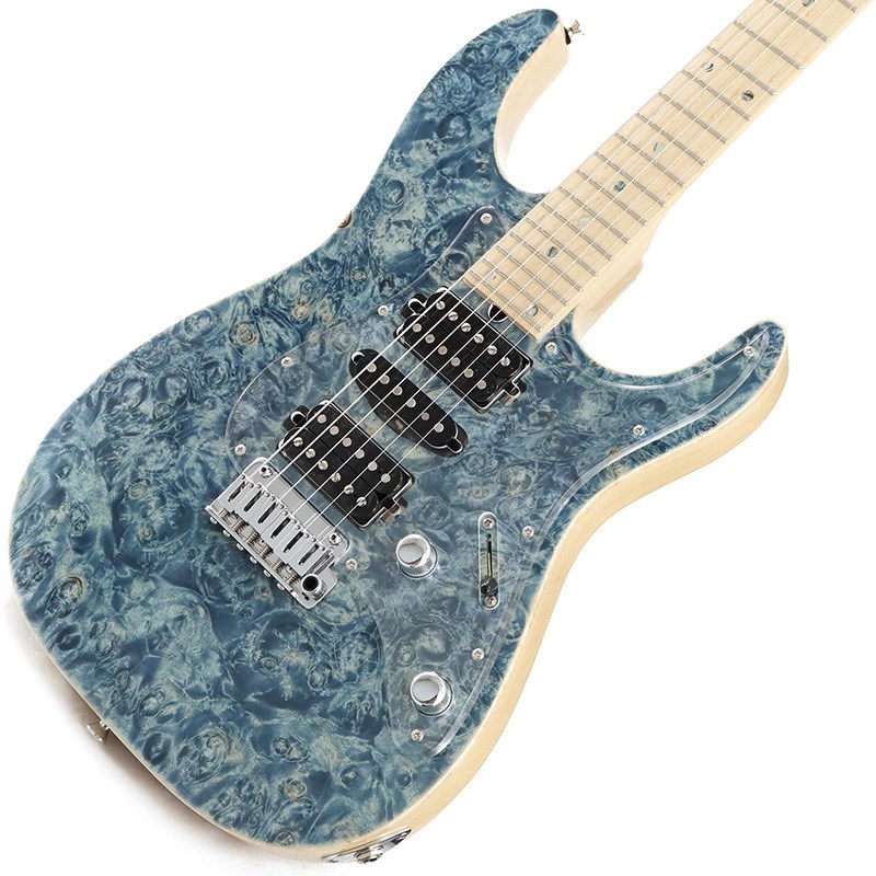 T's Guitars DST-Pro24 Burl Maple Top (Trans Blue Denim) ｜イケベ楽器店