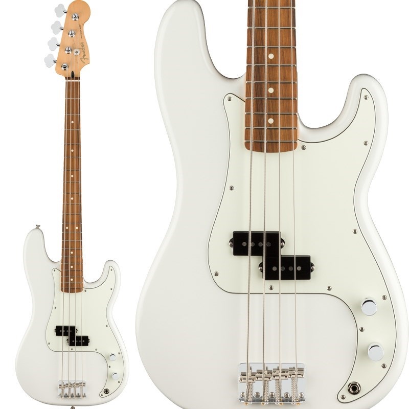 Fender MEX Player Precision Bass (Polar White/Pau Ferro