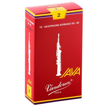 VANDOREN 《硬さ：2》ソプラノサックス用リード バンドレン JAVA(ジャバ) ファイルド レッドカット