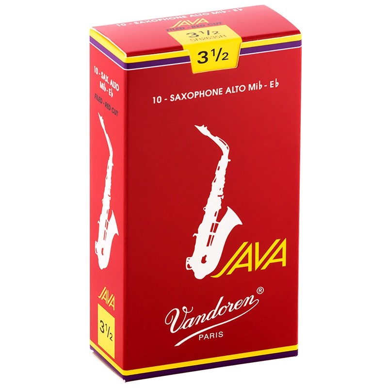 VANDOREN 《硬さ：3-1/2》アルトサックス用リード バンドレン JAVA(ジャバ) ファイルド レッドカット