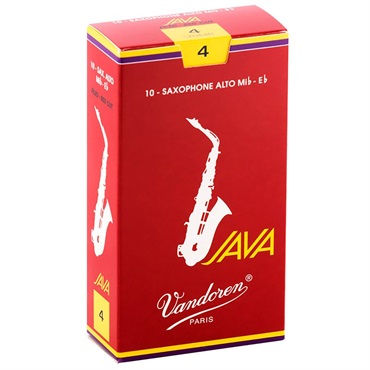 VANDOREN 《硬さ：4》アルトサックス用リード バンドレン JAVA(ジャバ) 　ファイルド レッドカット