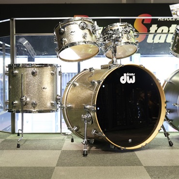 dw Collector's Pure Maple 4pc Drum Kit [BD22， FT16， TT12&10 / Nickel Sparkle Glass Finish Ply]【中古品】