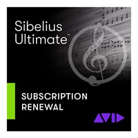 Sibelius Ultimate サブスクリプション更新版(1年)(9938-30112-00)(オンライン納品)(代引不可)
