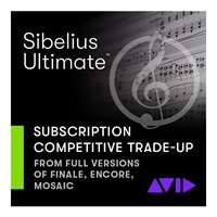 Sibelius Ultimate 乗換版サブスクリプション(1年)(9938-30121-00)  (オンライン納品)(代引不可)