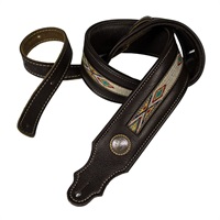 Southwest Padded Leather Guitar Strap [11A-CH-N]