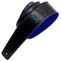 Leather-Suede 2.5inch Standard Tail [Black-Blue]