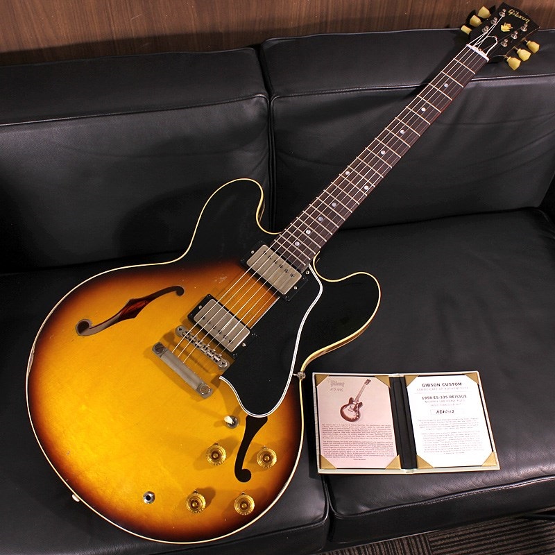 Gibson Murphy Lab 1958 ES-335 Reissue Heavy Aged Faded Tobacco 