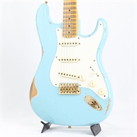 2023 Spring Event Limited Edition 1957 Stratocaster Relic Faded/Aged Daphne Blue with Gold Hardware【SN.CZ571482】