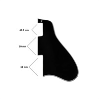 BLACK PICKGUARD FOR GIBSON ES-335/PG-0813-037【お取り寄せ商品】