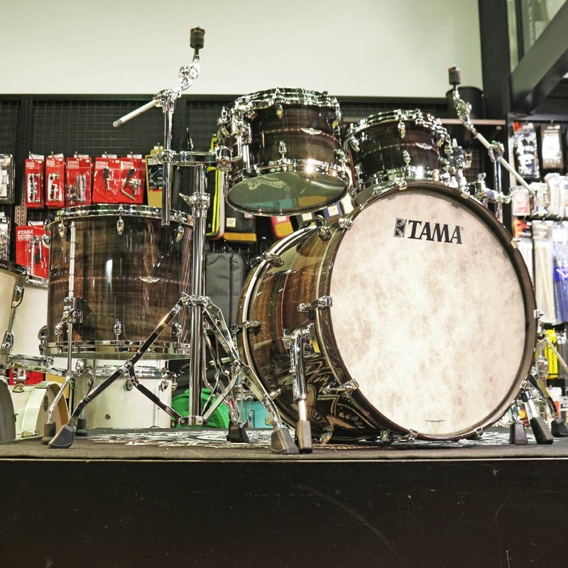 TAMA STAR Bubinga 4pc Drum Kit [22BD，16FT，12&10TT] -Pewter Blue 