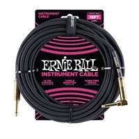 Braided Instrument Cable 18ft S/L (Black w/Gold Connectors) [#6086]