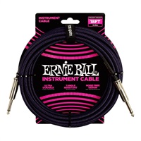 Braided Instrument Cable 18ft S/S (Purple/Black) [#6395]