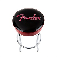 Fender(R) Red Sparkle Logo Barstool， Black/Red Sparkle 30[#9192022003]