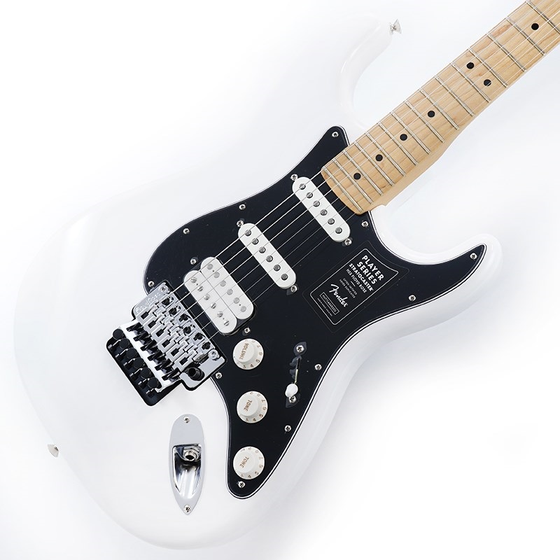 Player Stratocaster with Floyd Rose HSS (Polar White/Maple) [Made In Mexico]【キズ有り特価】