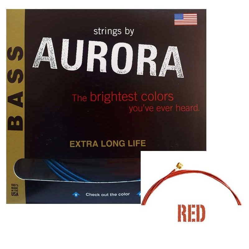 Aurora Premium Bass Strings (45-105) 【RED】