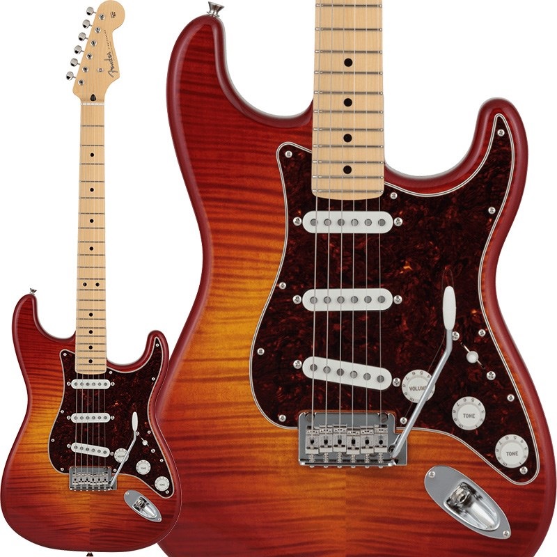 2024 Collection Hybrid II Stratocaster FMT (Flame Sunset Orange Transparent/Maple)の商品画像