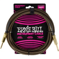 Braided Instrument Cable 10ft S/S (Pay Dirt) [#6428]