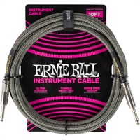 Braided Instrument Cable 10ft S/S (Silver Fox) [#6429]