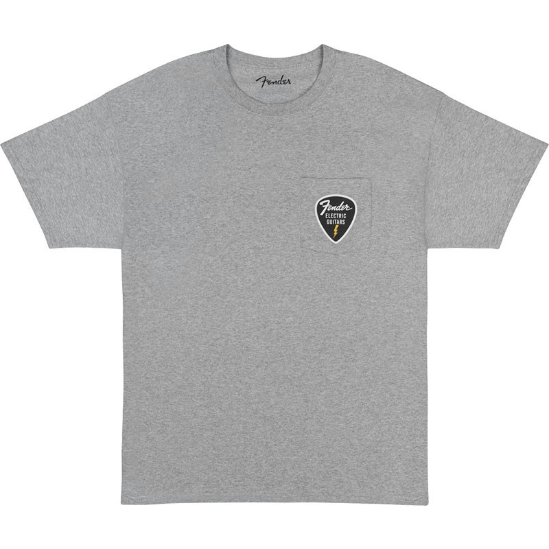 Fender USA FENDER(R) PICK PATCH POCKET TEE (ATHLETIC GRAY/S size)(#9192600306)