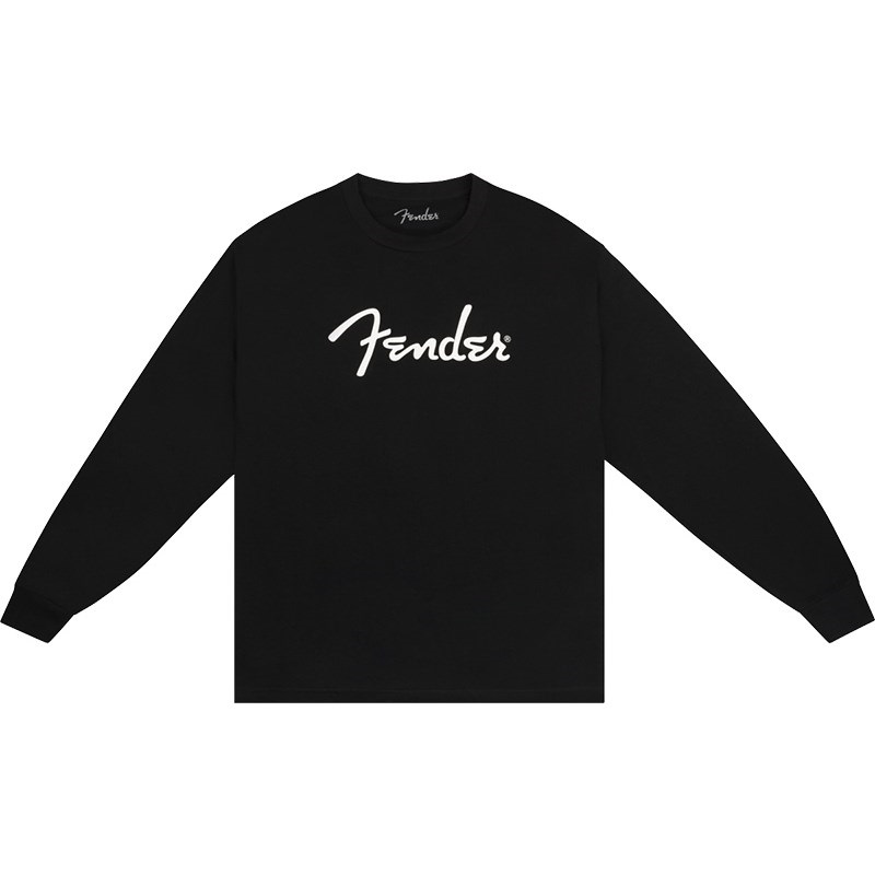 Fender USA FENDER(R) SPAGHETTI LOGO LONG-SLEEVE T-SHIRT BLACK (M size)(#9192523406)  ｜イケベ楽器店