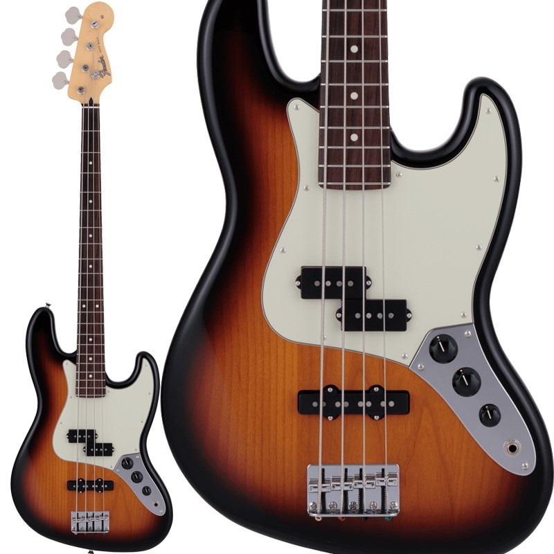 2024 Collection Hybrid II Jazz Bass PJ (3-Color Sunburst/Rosewood)