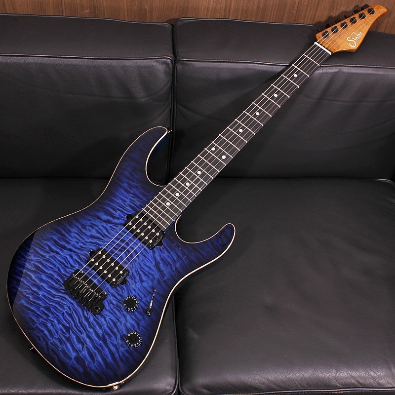 Modern Set Neck Quilt Maple Top Trans Whale Blue Burst SN. 54156【2019 NAMM Select Top】の商品画像