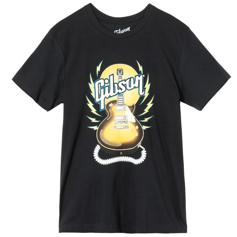 Gibson 70s Tour Tee (Black)(Large)[GA-TEE-TOUR-BLK-LG]