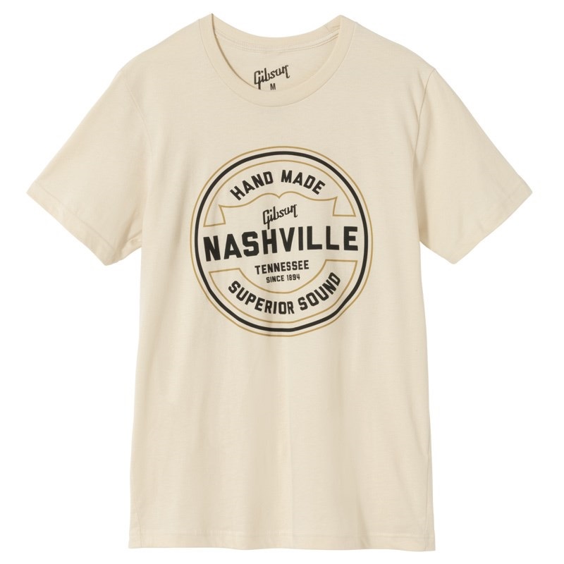 Gibson Handmade in Nashville Tee (Cream)(Extra Large) [GA-TEE-HAND-CRM-XL]